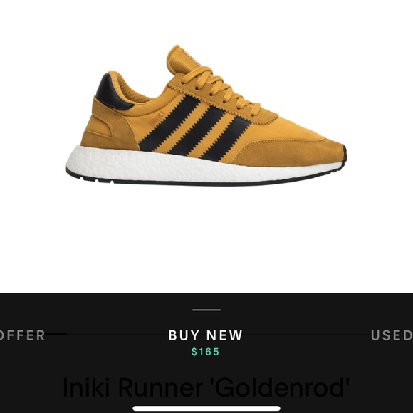 Adidas Iniki ‘Goldenrod’ Men’s size 10.5 - Picture 6 of 6